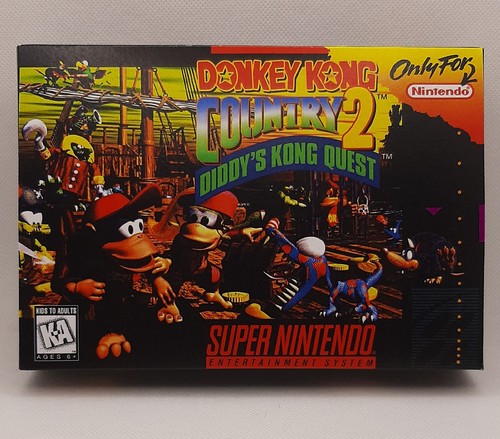 Snes donkey kong country 2 - - donkey,